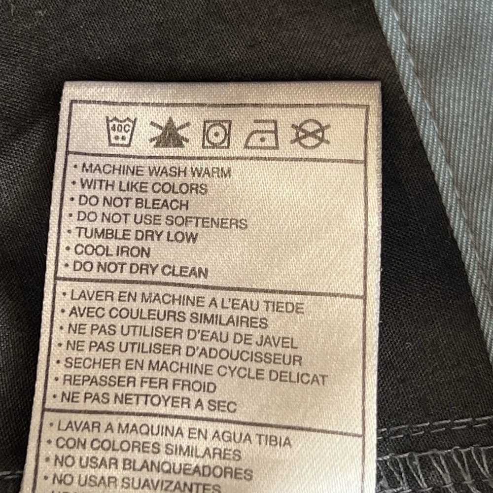 Nike Golf Fit Dry Pants Mens 40x30 Dark Grey Charcoal Performance Trousers - Picture 10 of 10